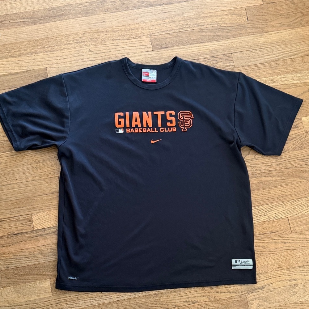 Nike Black Giants Baseball T-Shirt  size XL